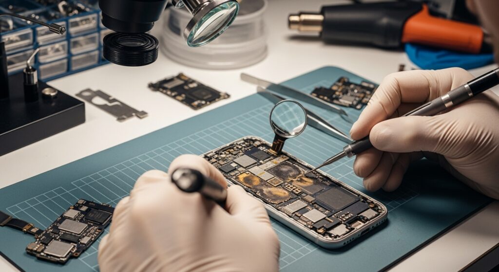 Como-saber-se-a-placa-do-iPhone-queimou